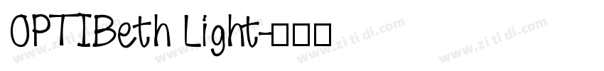 OPTIBeth Light字体转换